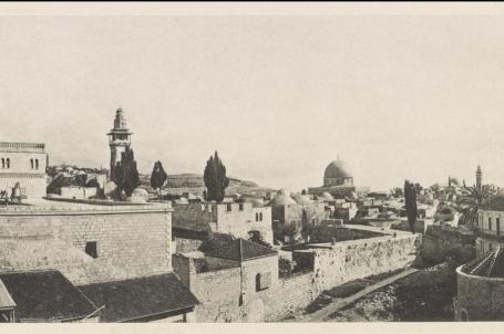 القدس. الجزء الجنوبي والجنوبي الشرقي من البلدة القديمة من جهة الشمال الشرقي. 1915