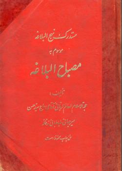 مستدرك نهج البلاغة موسوم به مصباح البلاغة في مشكوة الصياغة 
